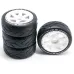 4PCS 1/8 Rally Drift On-Road Tires Wheels 17mm Hex for ARRMA INFRACTION LIMITLESS FELONY F1 ZD RC Car Vehicles Model Parts