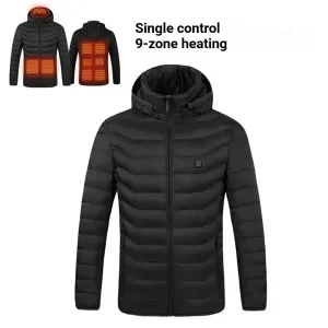 Single-control 9-zone Heating / Dual-control 11-zone Heating Electric Jacket Three Temperature Adjustment USB Power Supply Intelligent Warmth Retention for outdoor Cycling Sports