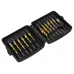 Drillpro 13pcs M3-M10 Metric Screw Thread Tap Drill Bits Set Hex Shank Drill Bit Screw Compound Tap Hand Tools with Joint Rod