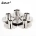 Ganwei Router Template Guide Stainless Steel Edge Guide Compatible with Milling Cutters High Precision Corrosion Resistant Polished Surface for Woodworking and CNC Machines