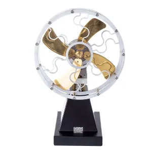 STARPOWER YH003 Vintage 4-Blades Heat Powered Thermal Stove Fan Stirling Engine Model Physics Science Discovery Experiment Gift Collection Toys
