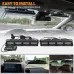Front/Rear Windshield Interior Emergency Driving Strobe Light Safety Flashing Warning Danger Split Light Strip with Suction Cup for Construction Vehicles Truck