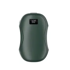 2 In 1 Magnetic Hand Warmer Creative Split Power Bank Mini Dual-sided Heating Hand Warmer with Digital Display Magnetic Adsorption