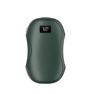 2 In 1 Magnetic Hand Warmer Creative Split Power Bank Mini Dual-sided Heating Hand Warmer with Digital Display Magnetic Adsorption