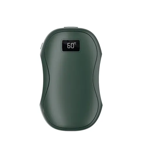 2 In 1 Magnetic Hand Warmer Creative Split Power Bank Mini Dual-sided Heating Hand Warmer with Digital Display Magnetic Adsorption