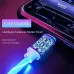 1M/2M USB-A to Type-C Glowing Cable Mobile Phone Charging Cables Tinned Copper Core Line with RGB Light for iPhone 16 16 Pro 15 Pro Max for HUAWEI for SAMSUNG for XIAOMI