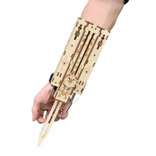 48Pcs DIY Assassin Sleeve Staple Sword Toys Model Game Accessories Handmade Wood Construction Projectile