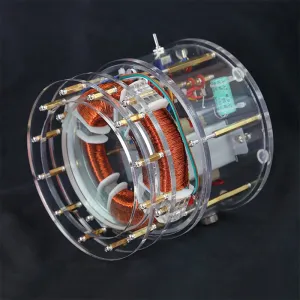 Columbus Egg Rotating Magnetic Field Model 220V Copper Coil Acrylic Structure Scientific Demonstration Tesla Theory Display