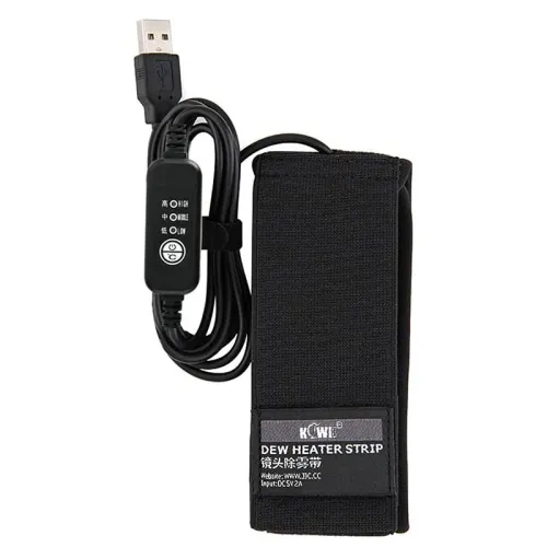 IPRee USB Lens Heater Warmer Strip with 3 Heat Settings Temperature Regulator for Camera Lens Dew Removing, Lens Heater for Outdoor Telescope Eyepieces Protection