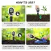 SGS10 Soil Tester 3-in-1 Digital LCD Display High Precision Double Needle Measures Moisture Temperature PH for Garden Greenhouse Indoor Plants Accurate Soil Health Testing