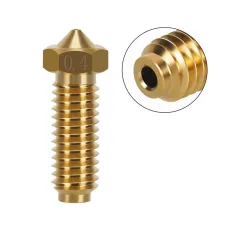 Anycubic Kobra 2 0.4mm Brass Volcano Nozzle Filament High Temperature Resistance CNC Precision for 3D Printer