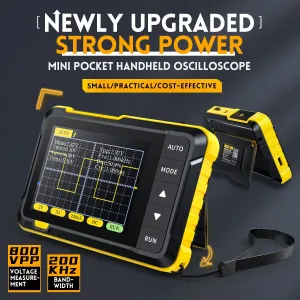 FNIRSI DSO152 Mini Handheld Digital Oscilloscope Latest Version 2.5MSa/s 200KHz Analog Bandwidth 800 VPP with PWM Output