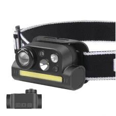 XPG+COB 4 Modes Zoomable Headlamp Waterproof Multi-functional Type-c Charging Headlight Flashlight Head Torch Lamp