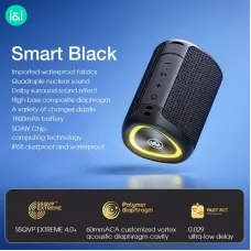SOAIY S37 Portable Speaker bluetooth V5.4 Speaker Deep Bass 52mm Drivers  RGB LIght TWS 1800mAh IP65 Waterproof Support AUX TF Playback Outdoors Wireless Speaker