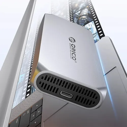 ORICO 8TB USB4 40Gbps Enclosure with Cooling Fan PCIe4.0 NVME Enclosure Aluminum Compatible Thunderbolt 3/4 for Mac PC Computer