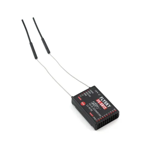 Flysky FS-SR12 2.4GHz 12CH Receiver Dual Antenna for Fixed Wing RC Car Boat Robot Model