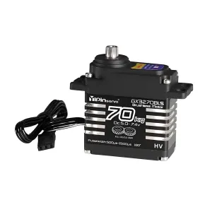 YIPINSERVO GX3270BLS 25T 180/270 70kg High Torque Magnetic Induction IP68 Waterproof Digital Servo for 1/8 1/10 RC Cars