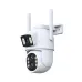 3 Lens 2 Screens WIFI IP Camera 8x Optical Zoom F1.4 Full Color Night Vision IP66 Waterproof Wireless H.265 bluetooth Humanoid Detection EU Plug
