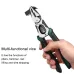 Multifunctional Fencing Pliers Tool 228mm High Carbon Steel Head Wire Cutters Ergonomic Rubber Handle for Home and Workshop Use