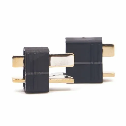Amass AM-1015B Anti-Slip Black T Plug Connector Male & Female 1 Pair for RC Lipo Battery
