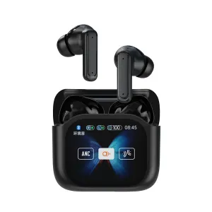 JM19 TWS Wireless Earbuds Bluetooth Headphones LCD Screen Display Long Battery Life Sports Earphones
