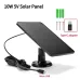 10W 5V Solar Panel 2in1 Micro USB+ Type Solar Panel Outdoor Solar Battery Charger Security Camera/Small Home Light System