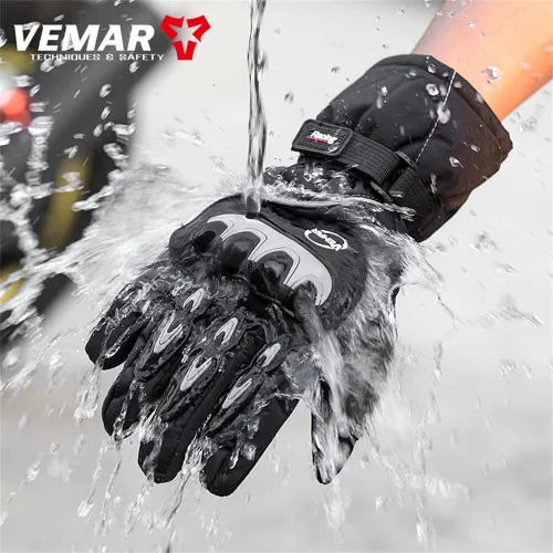VEMAR WP-01 Motorcycle Riding Waterproof Gloves Winter Thermal Insulated Non-Slip Outdoor Sports Protective Gear