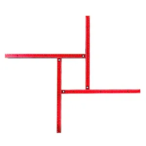 Woodworking Router Jigs Router Guides Adjustable Square Router Template Trimming Machine Milling Groove Engraving Guide Rail