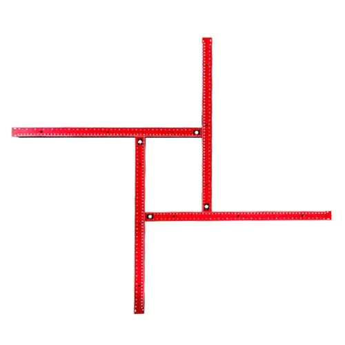 Woodworking Router Jigs Router Guides Adjustable Square Router Template Trimming Machine Milling Groove Engraving Guide Rail