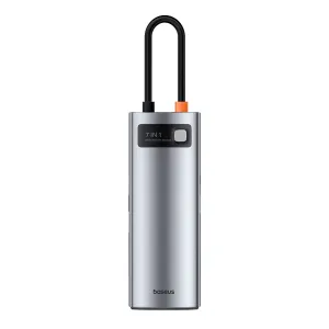 Baseus 7-in-1 Type-C Docking Station with USB3.0*3 / PD100W Type-C / 4K@60Hz HD / SD&TF Card Reader Slot for Laptop PC Computer HUAWEI XIAOMI Macbook