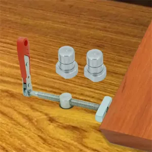 Carpentry Bench Dog Brake Inserts Workbench Fast Fixed Clip Clamp Aluminium Fixture Vise for 20mm Desktop Hole Carpenter Tools