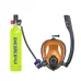 UDirect DEDEPS5000PLUS-B 1L Scuba Tank Oxygen Diving Cylinder with 8-20 Minutes Respirator Breathing Portable Snorkeling Scuba Tank Kit with Snorkel Mask Adapter