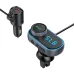 T78 Air Outlet Car bluetooth V5.0 FM Transmitter 30W PD + QC3.0 Fast Charger Hi-fi Music Player Hands-free Calls U Disk AUX Bass 7 Colors Backlit Light
