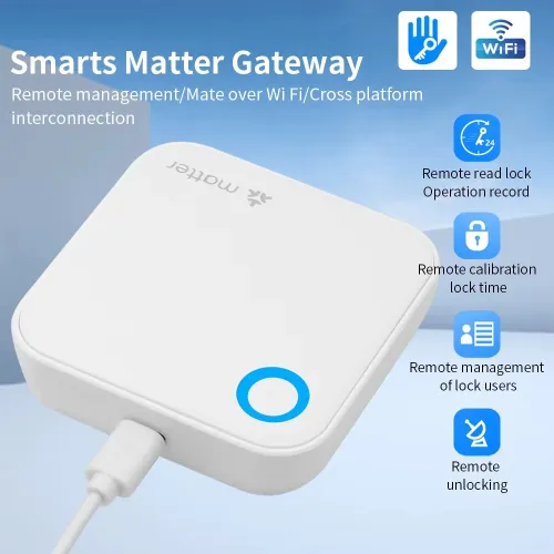 G6 Smart Matter Gateway Remote Control Unlock bluetooth to Wifi Router for Home Security Support Real-Time Monitoring