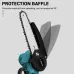 Drillpro Brushless 21V 6-Inch Electric Saw Chainsaw for Efficient Cutting Comfortable Anti-Skid Design Efficient Heat Dissipation Suitable for Wood Cutting Pruning and Forestry