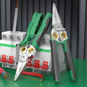 LAOA Multi-Functional Stainless Steel Wire Stripper 7-in-1 and 8-in-1 Models High Precision Electrical Tools Ergonomic Design and Shear Capacity 25 mm