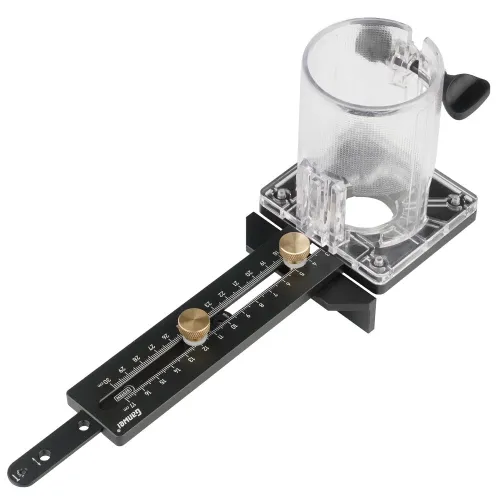 GANWEI Woodworking Circle Cutting Jig for Electric Trimming Machine Wood Router Milling Circle Slotting Base DIY Tools with Scale Fence