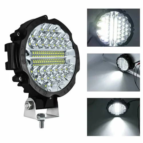 7-inch 51W Pair of Auxiliary Lights Wide Vision LED Work Light for Off-road Car SUV IP67 Waterproof White Light