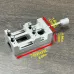 Mini Drill Press Vise Aluminum Alloy 0-47mm Clamping Range Rubber Soft Jaws Compact Adjustable Vice Clamp for Crafts Modeling Repairs Tools