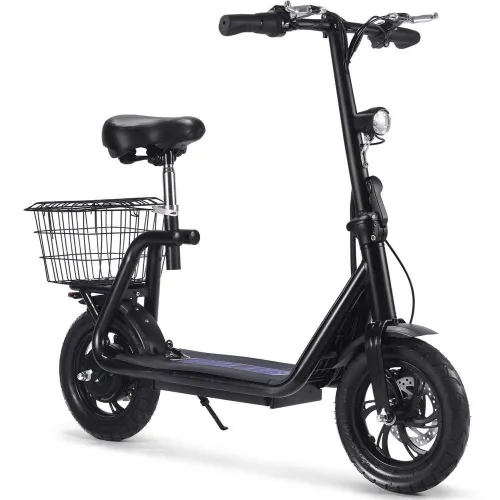 USA Direct Mototec Metro-H8 Electric Scooter 36V 12Ah Battery 500W Motor Top Speed 24KM/H 12inch Tires 15-25KM Mileage Range 90KG Max Load E-Scooter