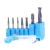 Drillpro 1-10mm HRC55 TiAlN 2 Flutes End Mill Cutter Tungsten Carbide Milling Cutter CNC Tool