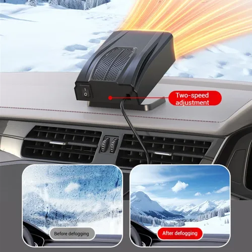 12V Portable Car Heater Warm Fan Rapid Heating Defrost Demist Device
