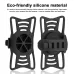 BENGGUO 1pcs Bike High Strength Straps Holder Elastic Bicycle Handlebar Silicone Strap Band for 4.7-7.0 inch Phone Cycling