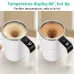 IPRee Intelligent Magnetic Auto-Stirring Cup with LEDisplay Temperature 380ml Rechargeable Portable Mixing Coffee Mug For Home & Office Use