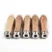 5PCS Wooden File Handles Ergonomic Secure Fit 9cm Length 4mm Diameter Fits 4-6 Inch Files Versatile for Metal Files Wood Rasps Screwdrivers Hand Drills