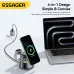 ESSAGER OJD-132 15W 4-in-1 Desktop Wireless Charger Fast Wireless Charging Station with Night Light Function for Smart Phones for iPhone 17 17Pro 16 15 14 Pro Max for Huawei Mate XTs for Xiaomi 17pro for Apple Watch for Airpods