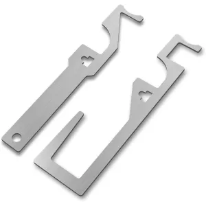 5PCS Stainless Steel Multi-Functional Pry Bar Tool Ergonomic Handle Waterproof Design Nail Puller Bottle Opener Portable Emergency Tool for Firefighters Police EMS