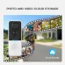 Tuya Smart Video Doorbell Camera 1MP HD 120 Degree View PIR Motion Detect Two Way Audio Night Vision IP65 Waterproof Wireless WiFi Visual Doorbell