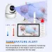 ABM501 5 Inch WIFI IP Camera Baby Monitor Video Babyphone Camera PTZ Zoom Night Vision Temperature Sensor Lullaby 24H Battery WiFi-Free Secure Connection