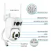Guudgo 6MP HD 5X Zoom Dual Lens Security Camera WIFI PTZ IP66 Waterproof Night Vision 2-Way Audio Surveillance CCTV Cameras ICSEE APP Outdoor Camera